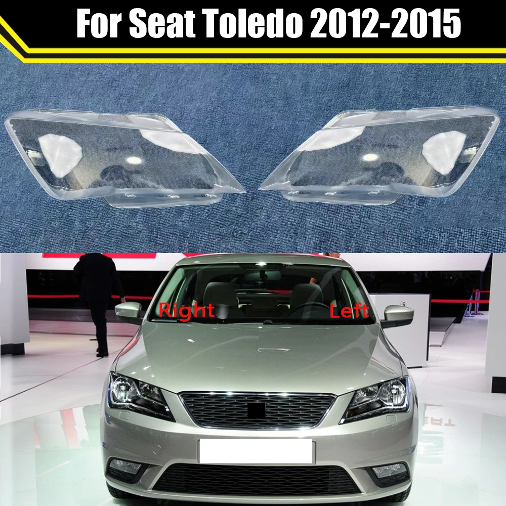 

Для Seat Toledo 2012-2015: Прозрачная крышка-корпус фары, плафон, корпус фары из плексигласа, автозапчасти для замены