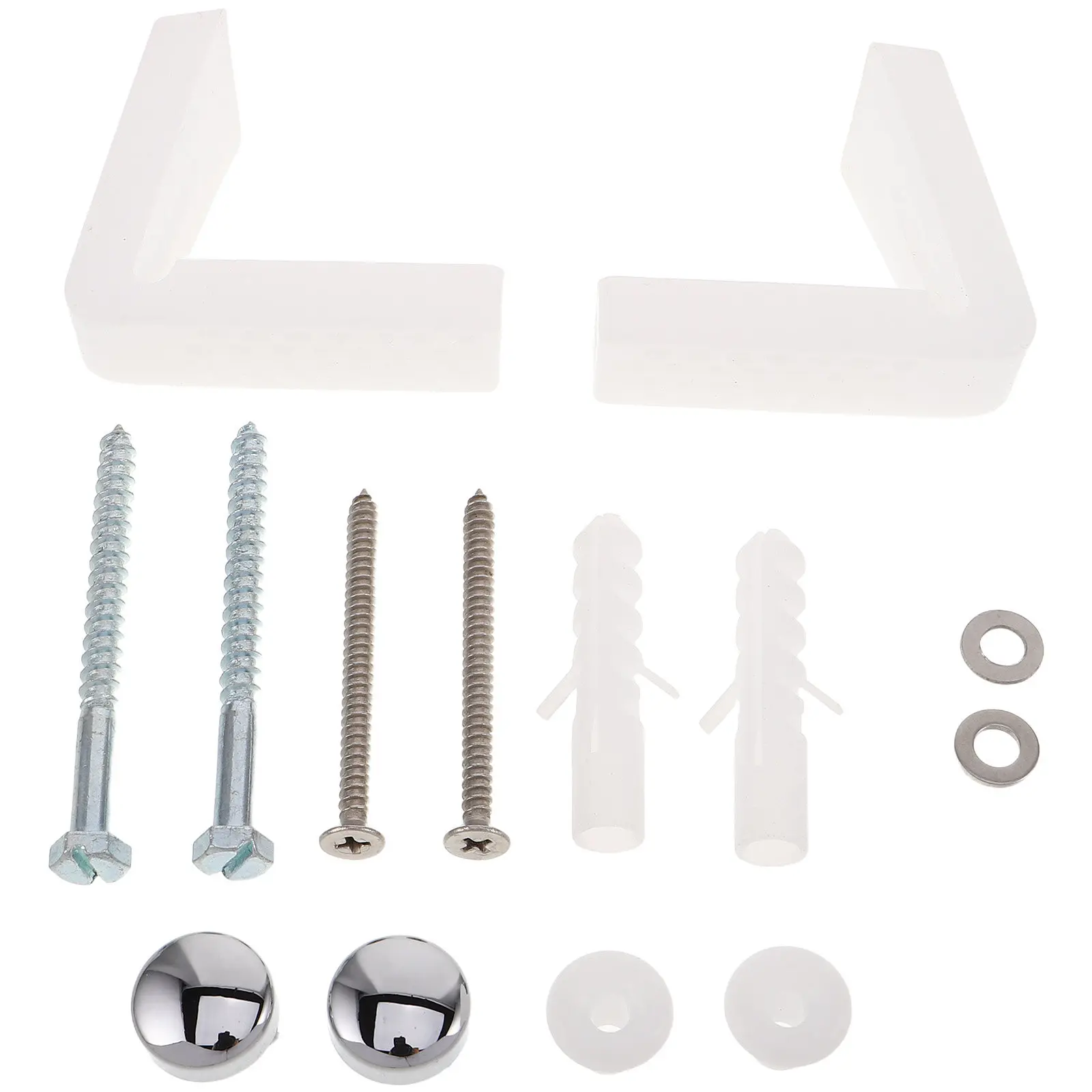 

1Set L-Shaped Toilet Seat Fixing Bolt Screw Set Heavy Duty Stainless Steel Universal Mounting Hardware for Wc Bowl Urinal