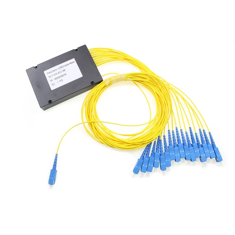 Factory Price 1X2 SC/APC UPC 3.0 mm ABS Type Fiber Optic PLC Splitter Used for Distribution Box