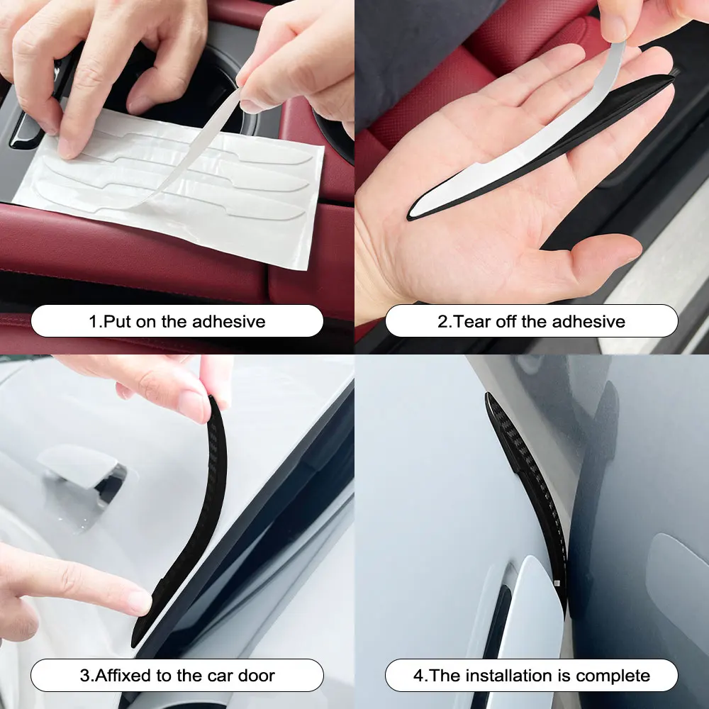Car Door Edge Scratch Strips Protector Cover Auto Accessories For Hyundai I10 I20 Ix20 I30 Ix35 I40 Santafe Solaris GDI Azera