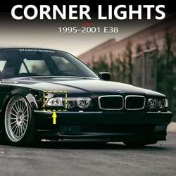 for 1995-2001 E38 BMW 740i 740iL 740iLP 750iL Front Turn Signal Corner Lights Parking Lamps (No Bulbs) 63138379107 63138379108
