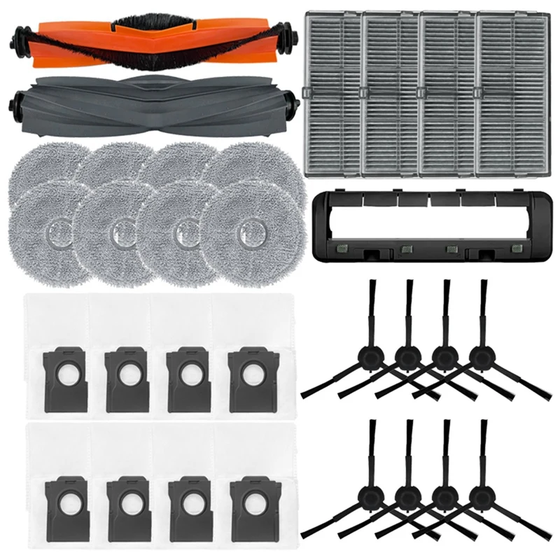 

Main Side Brush Hepa Filter Dust Bag Plastic Replacement Parts For Dreame Bot X30pro Ultra X30pro Plus Accessory