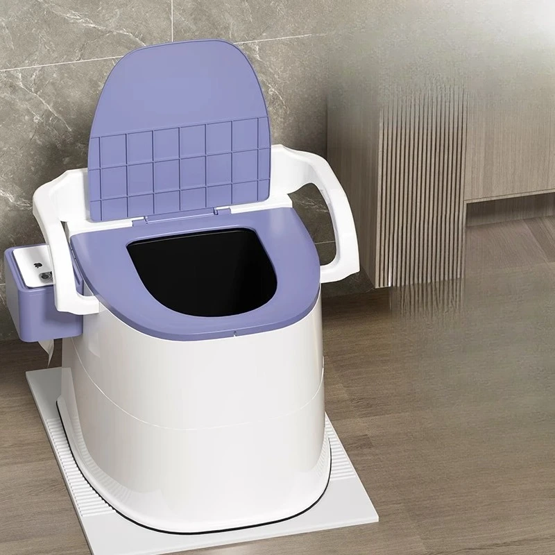 Home Elderly Toilet Bench Portable Commode Chair for Pregnant Women Movable Odor-resistant Bedside Toilet Bathroom Toilet Parts