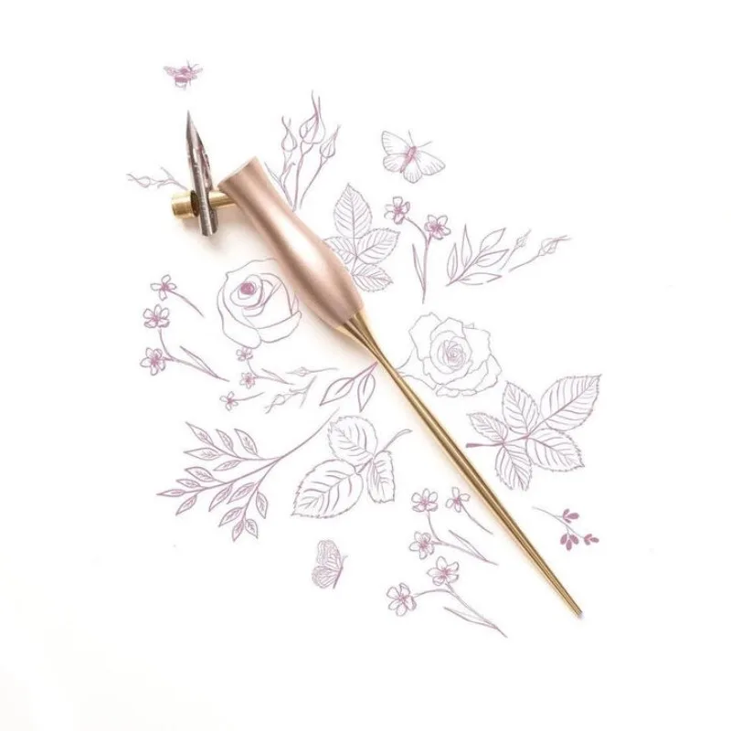 

English calligraphy dipping pen round character