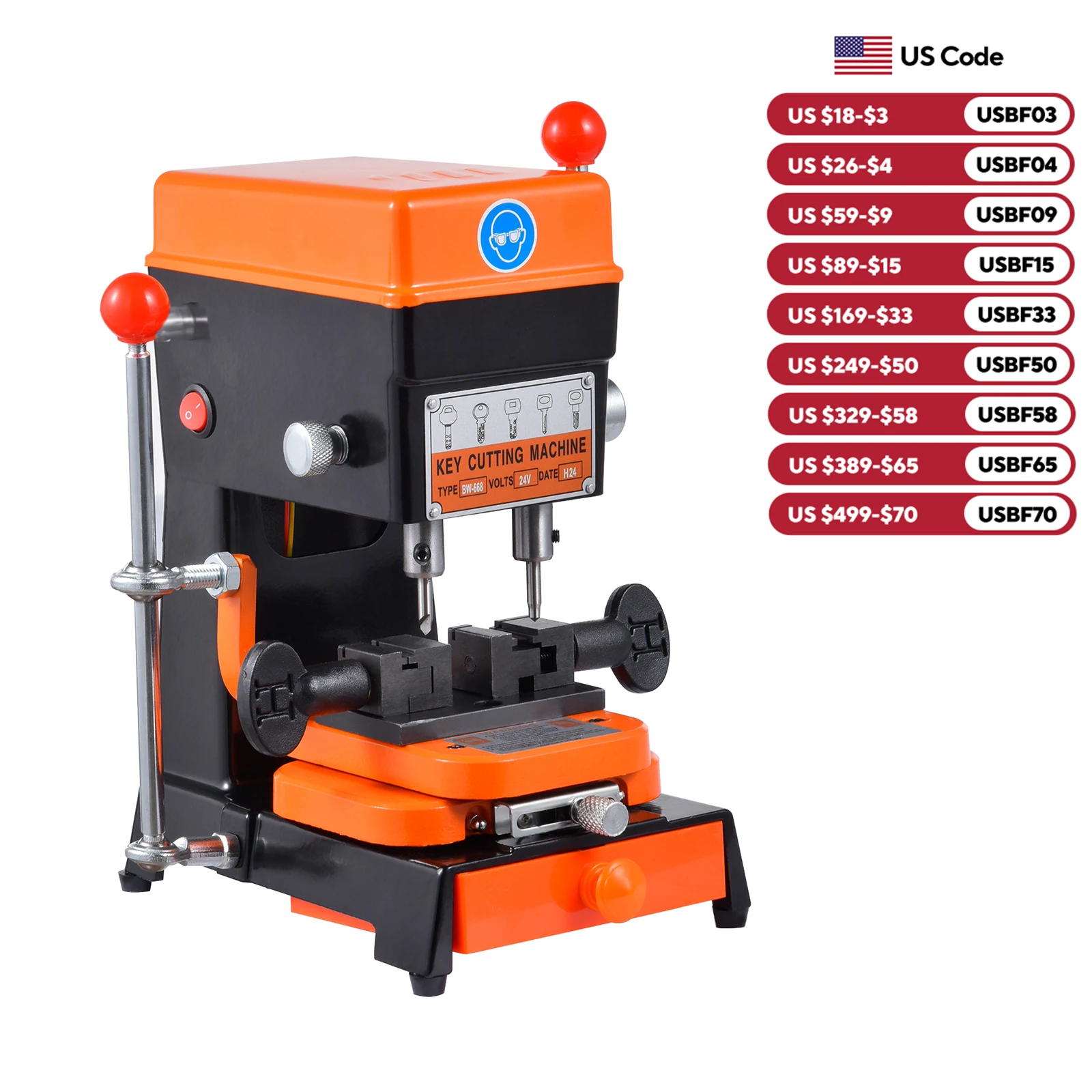 

Key Duplicator Multifunctional Key Duplicating Machine House Door Car Locksmith Tools, 110V Cutter for Cutting Metal Objects