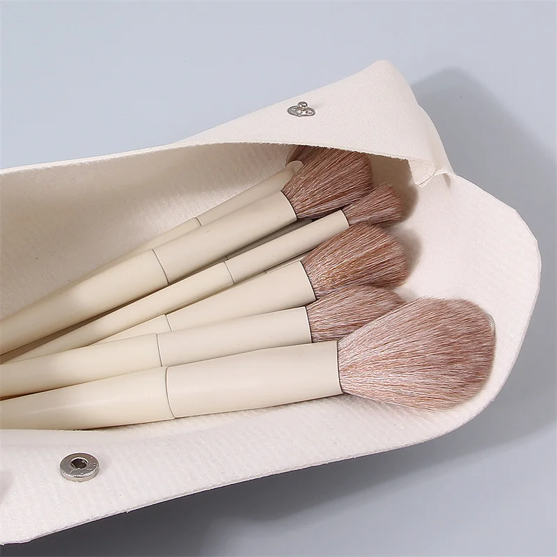 حقيبة فرش مكياج جلدية محمولة للسفر وأدوات التجميل وحقيبة تنظيم أدوات مكياج مقاومة للماء وحقيبة منتفخة إسفنجية للنساء والفتيات #4