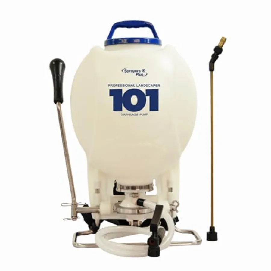 

101 Sealed Diaphragm Backpack Sprayer 4 Gallon Professional Landscaper UV Protection Gardening and Cleaning