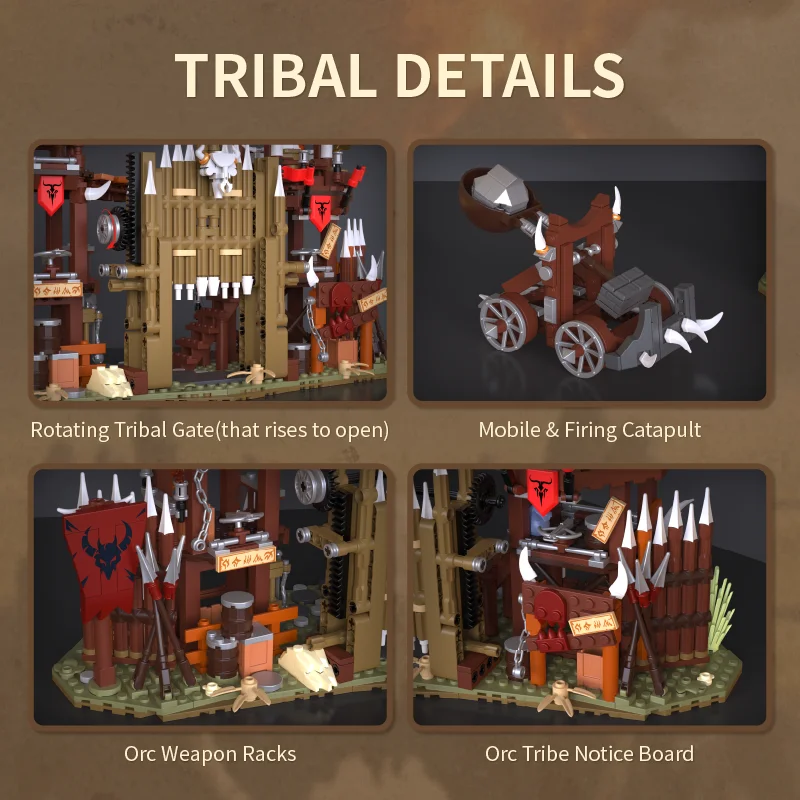 1279PCS Bonefire Gate Bouwstenen Speelgoed Montage MOC Street View Bricks Model Kinderen Volwassen Educatief Speelgoed Vakantiegeschenken