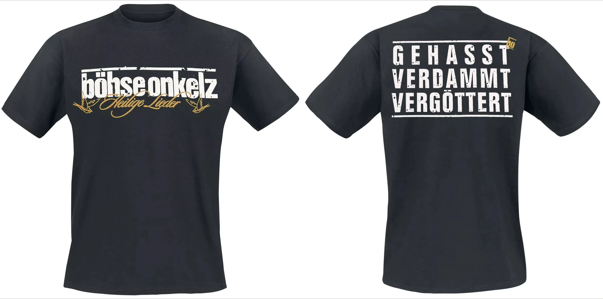 

Gehasst, Verdammt, Vergöttert II. _ Böhse Onkelz Peripheral Pattern Print Summer Luxury Brand Cotton Men's and Women's T-shirts