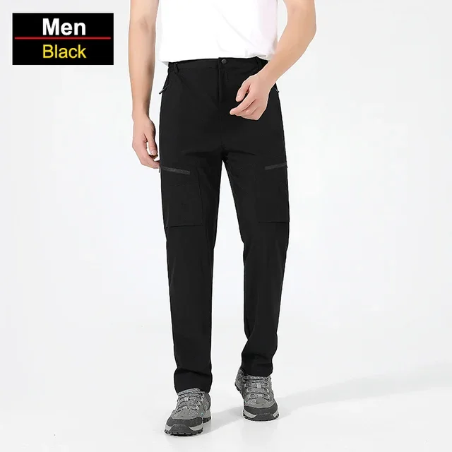 

Waterproof Camping Hiking Pants Men Quick Dry Summer Trekking Climbing Fishing Outdoor Sport Trousers Male Anti-scratch