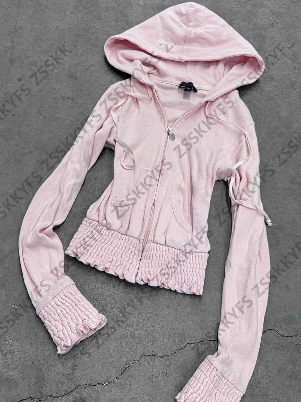 Vintage Sweatshirt 2-delige set Y2k 2000s Goth Harajuku Korea jas + broek Slim High Street Winter Basics Grunge Emo sportkleding set