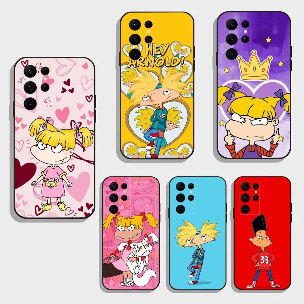 K-Hey Arnold Helga Bonito Phone Case For Samsung S26,S25,S24,S23,S22,S21,S20,S30,Ultra,Plus,Fe,Note,5G Black Cover