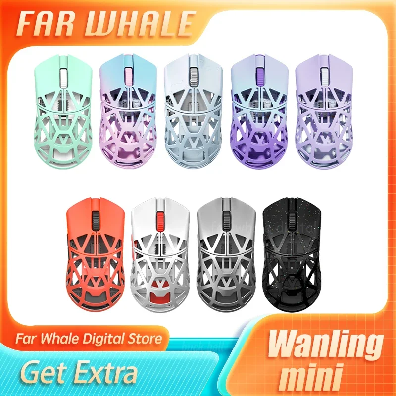 

Wanling WLmouse Mini Beastx Mouse Magnesium Alloy Dual Mode Wireless Mouse Lightweight Paw3395 Pc Accessories Gamer Gifts