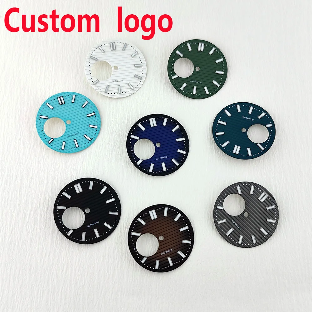 NH38 dial Nautilus dial Watch dial green luminous dial Suitable for NH38 movement watch accessories Watch repair tool