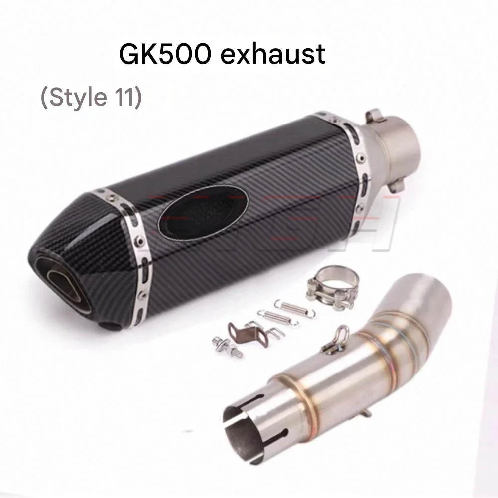 GK500 titanium alloy exhaust system, mid-section and tail section, for Brixton Crossfire 500. - view 3