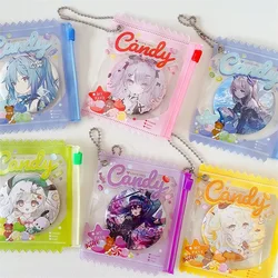 2pcs Badge storage display bag pendant protective card holder stationery supplies