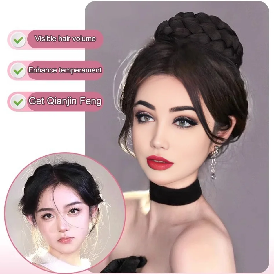 Синтетический 4-дюймовый парик с головой Маруко, женское свадебное платье, дизайнерская головная повязка Хепберн, Свадебный парик, сумка, аксессуары для волос