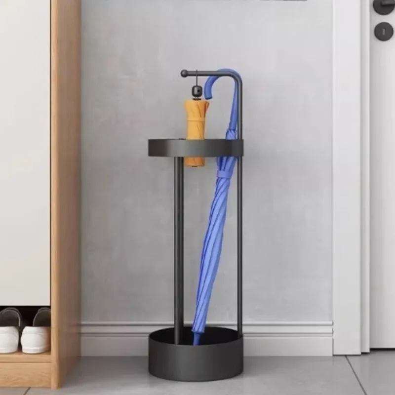 

Simple Ironwork Entrance Hall Umbrella Stands Draining Water Stoving Varnish Umbrella Stands Waterproof Luxury Home Decoration