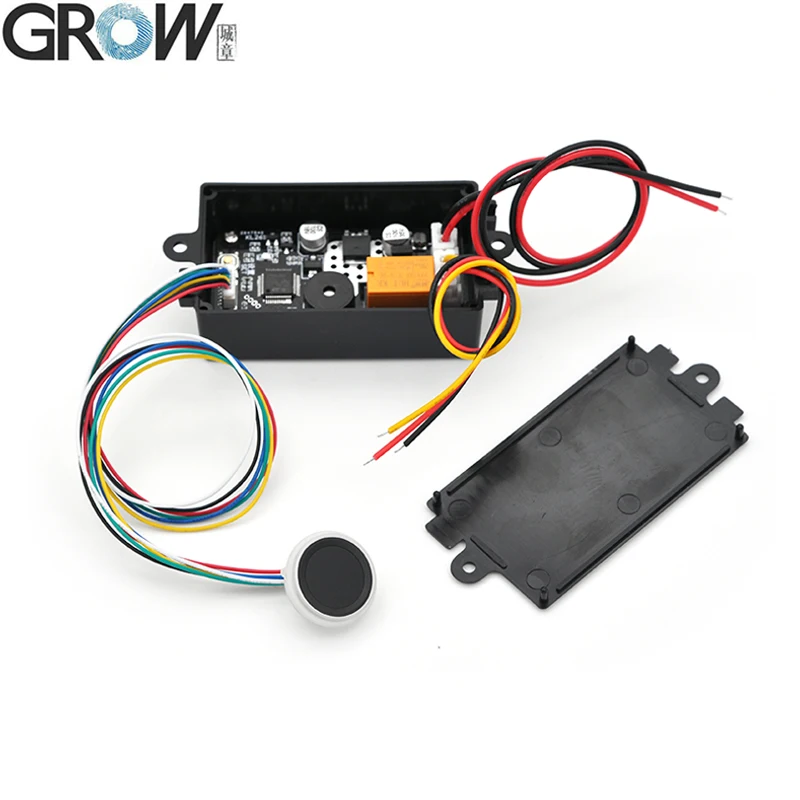 GROW KL261-Placa de Control de acceso de huella dactilar, DC5.5-15V, salida real, bajo consumo de energía, modo de encendido autoblocante