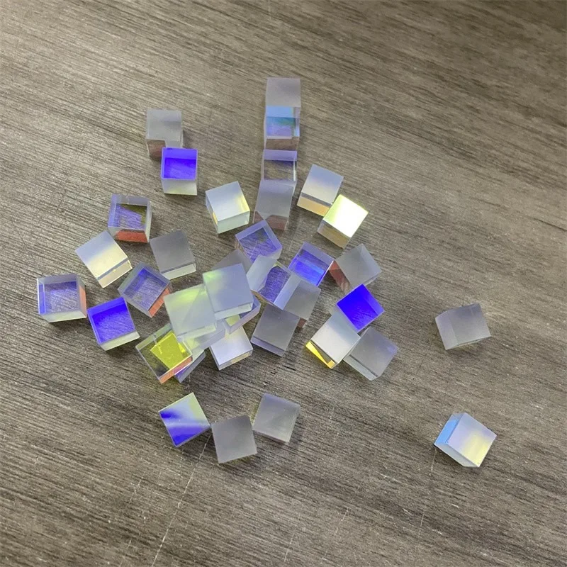 10PCS 7x7x7mm Lens Defective Dichroic X-Cube Prism RGB Combiner Splitter for DIY Decoration Lenses