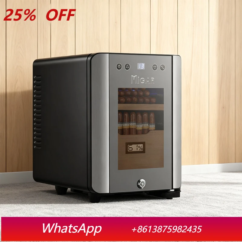 

Yjq household small mini cigar cabinet temperature control insect-proof moisture-proof moisturizing cigar cabinet