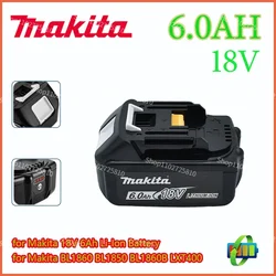 Original 18V 6000mAh Makita Power Tools Replacement Accessories BL1860 BL1850 BL1830B BL1815 Li-ion Rechargeable batteries Pack