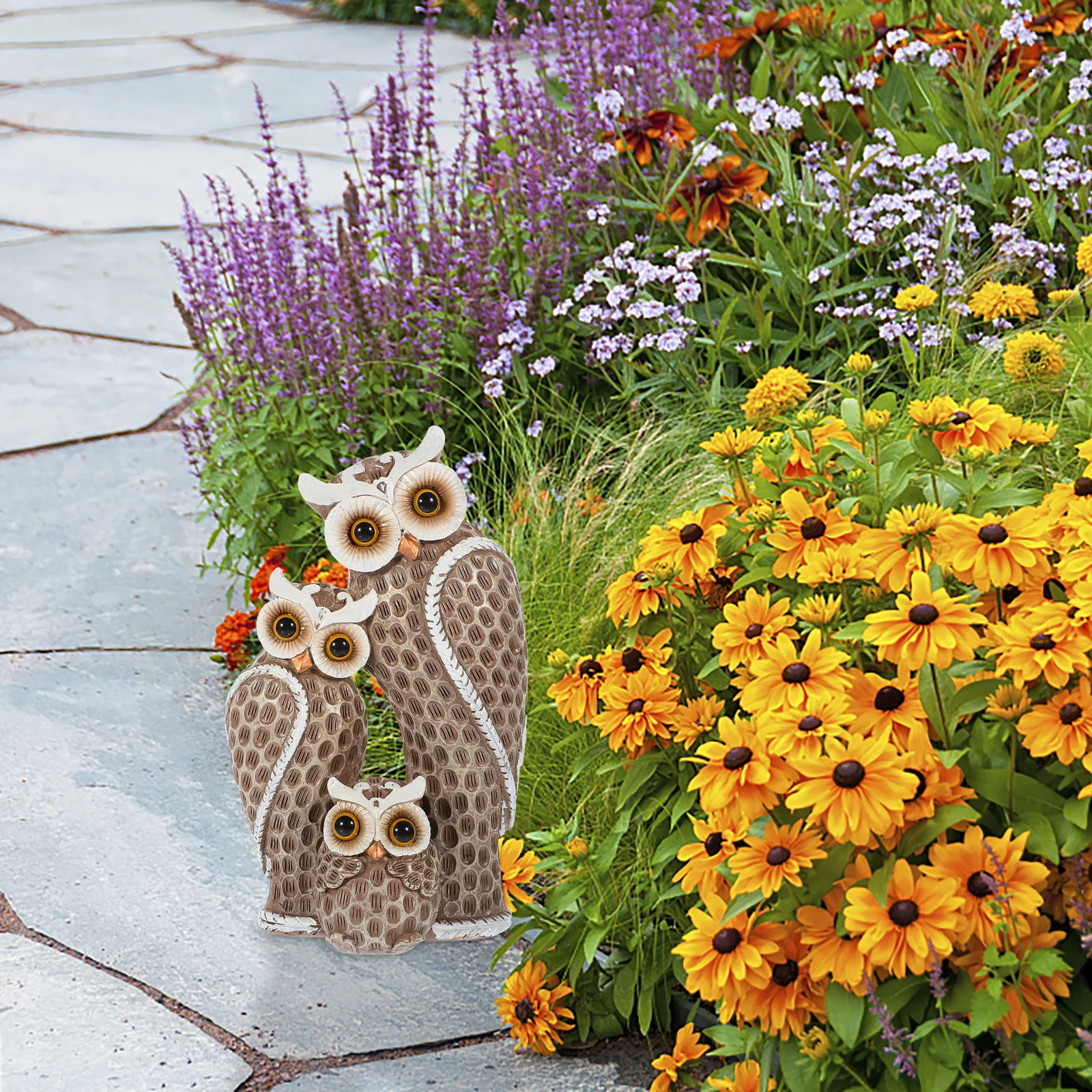 

Decorations Owl for Figurine Statues Animals Outdoor Lawn Sculpture