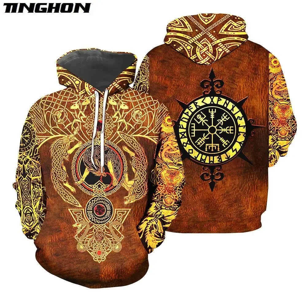 New Fashion hoodies Viking Tattoo 3D Printed Sweatshirt - Hoodie Sweatshirt For Men/Women Casual Streetwear sudadera hombre 02