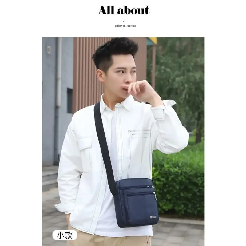

New Style Crossbody Handheld Fashion Casual Nylon Mobile Phone Tablet Wallet Multi-Functional Zipper Wear-Resistant Shoulder Bag
