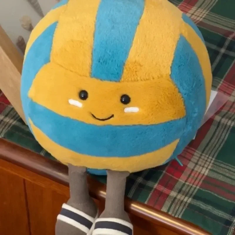 Porte-clés boule de sport en peluche, série mignonne, football, basket-ball, Tennis, poupée douce, breloque de sac, anti-Stress, cadeau de collection Kawaii