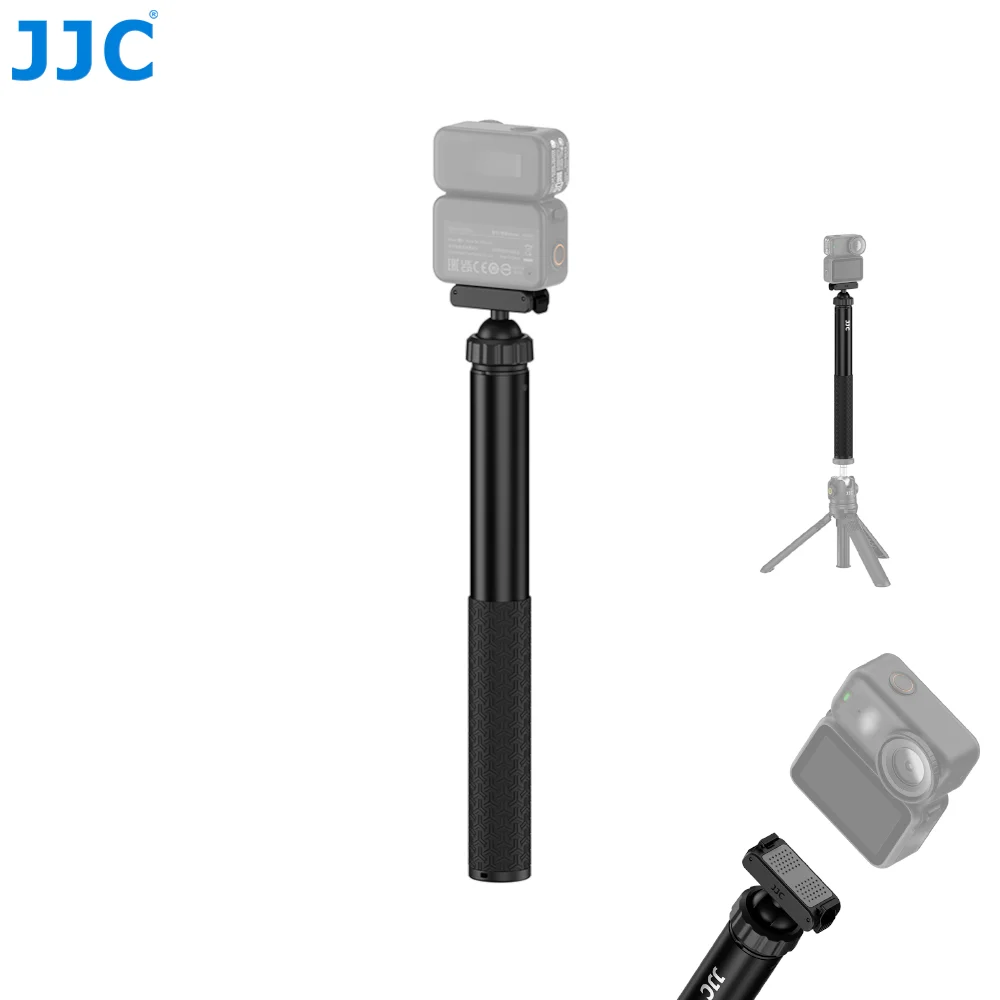 JJC 마그네틱 퀵 릴리스 셀카봉 DJI 오즈모 액션 6 나노용 조절 가능한 텔레스코픽 연장 폴 롱 모노포드 그립