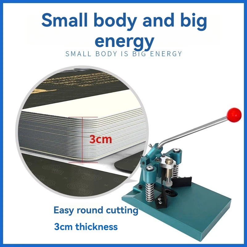 Professional Round Corner Cutter R3, Manual PVC Card Corner Rounding Machine, Photo Namecard Edge Trimmer with Smooth Cutting