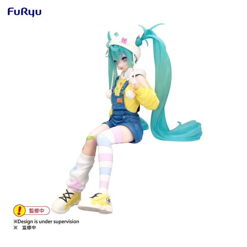 FuRyu Noodle Stopper Hatsune Miku -Lollipop Ver.- PVC 15CM Anime Action Figures Model Collection Toy