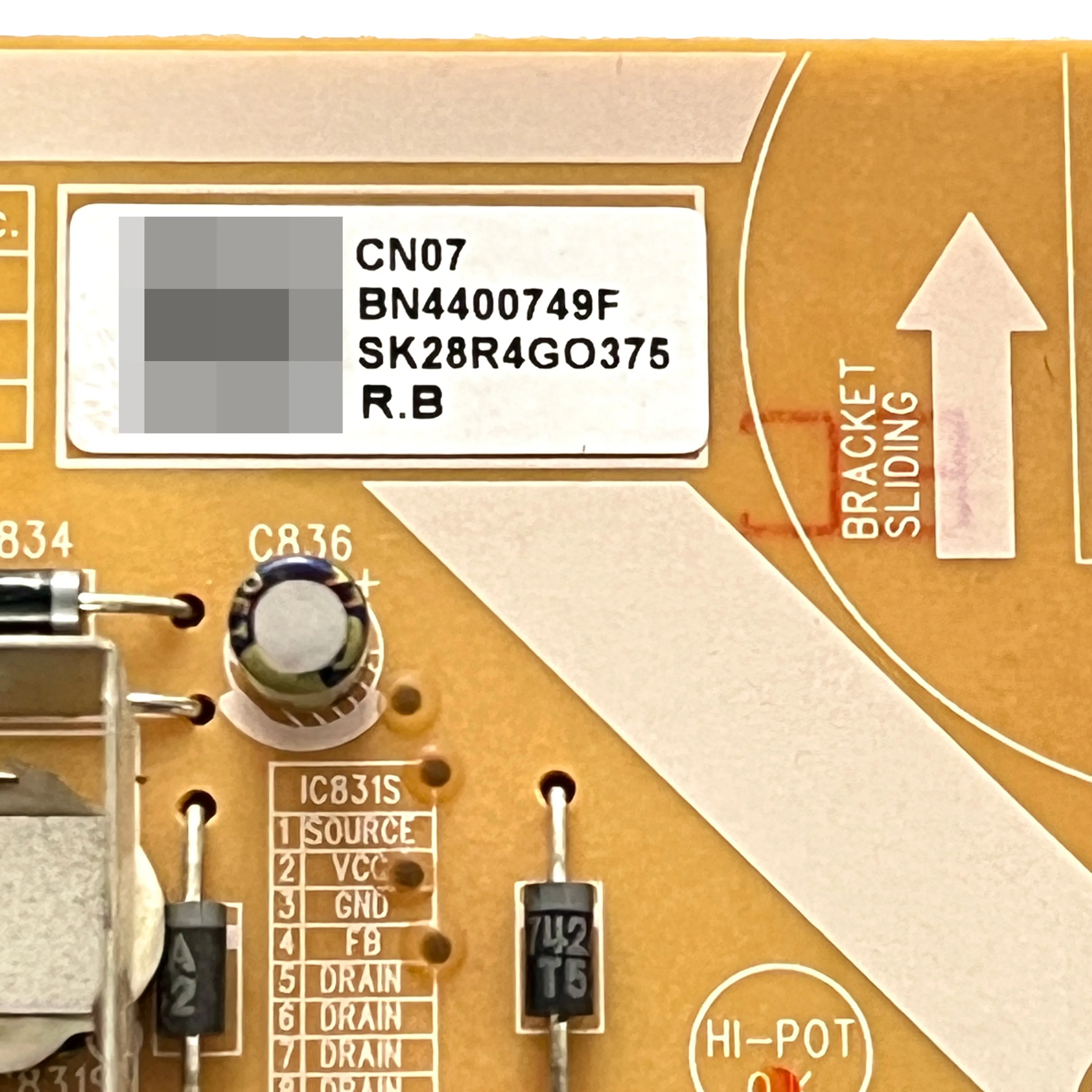 Autêntico TV Power Board, BN44-00749F, P2514 _ TPNC, Funciona Normalmente e é para TVs LED, F24T450FQR, LF22T452FQNXGO, Acessórios