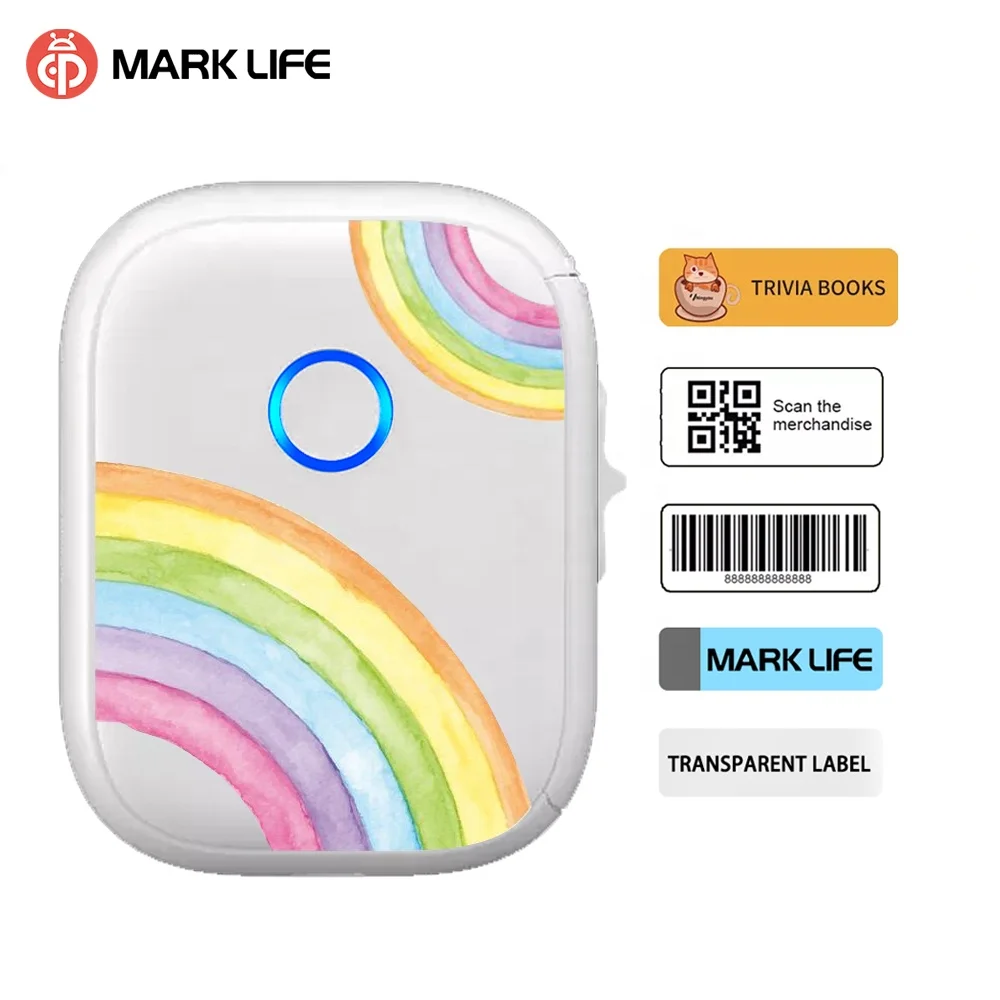 

Marklife Convenient Portable Mini P12 Thermal Printer 15mm Phone Thermal Printer with Stock Thermal Paper