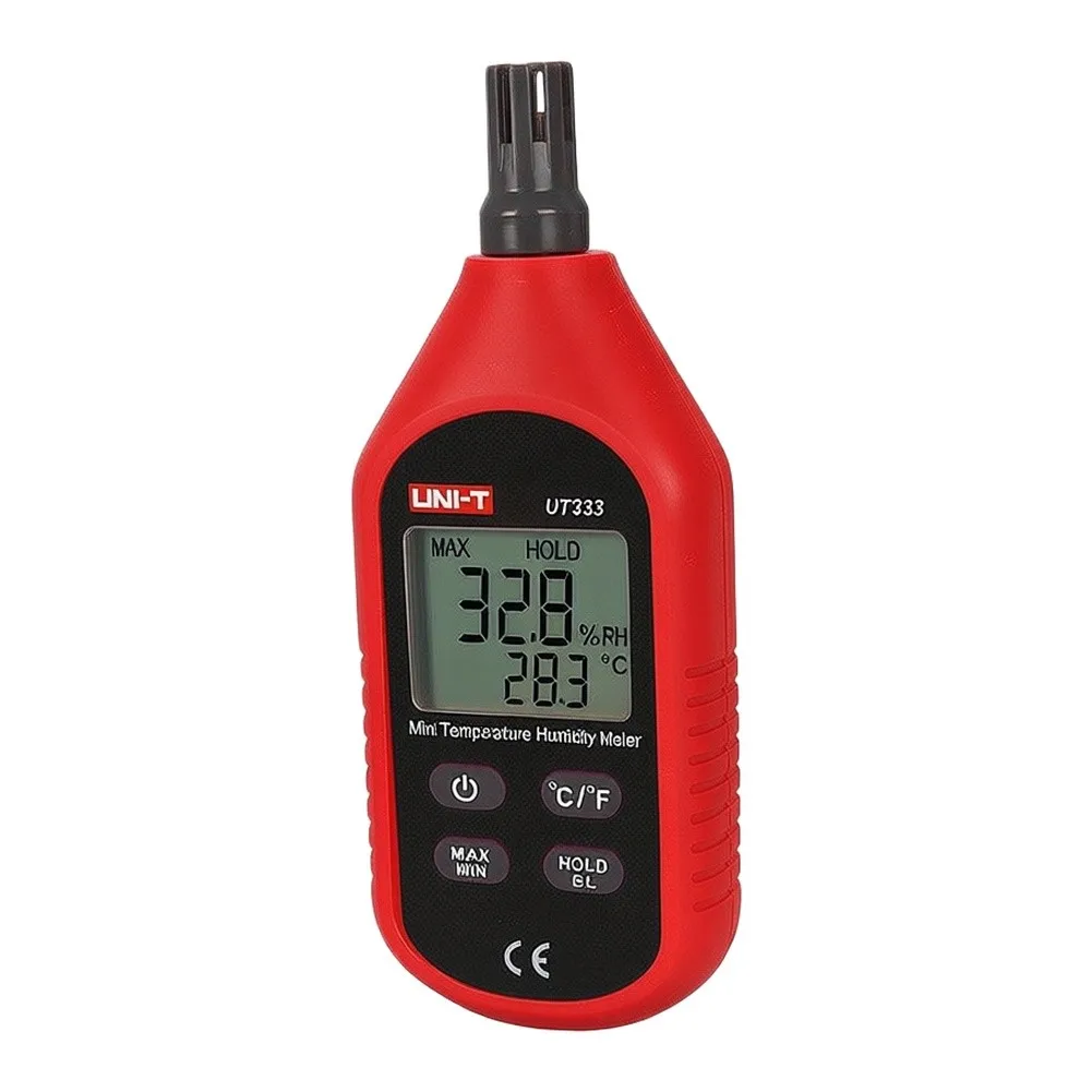 UT333 Compact Digital Thermo-Hygrometer for Mini Temperature and Humidity Monitor with Backlit Screen 0 to 100 RH Range