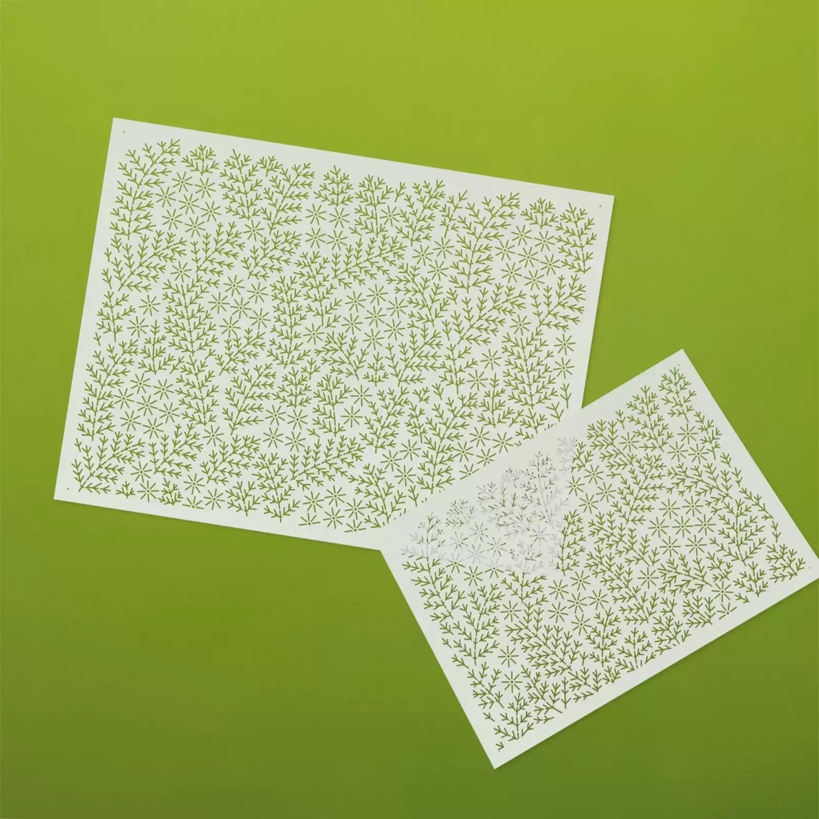 

Plant Floral Design Embroidery Sashiko Stencils Reusable PET quilting template for Embroidery, Home hat Decor, Fabric Crafts