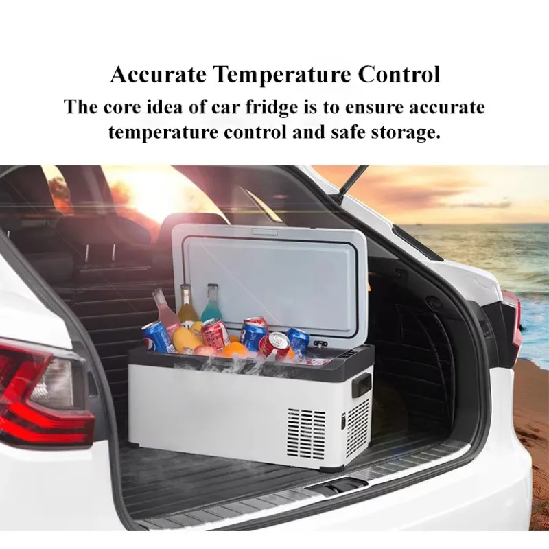 

TULX Mini Car Fridge Cooler 12 V Compressor Portable Car Fridge Freezer for Camping Travel