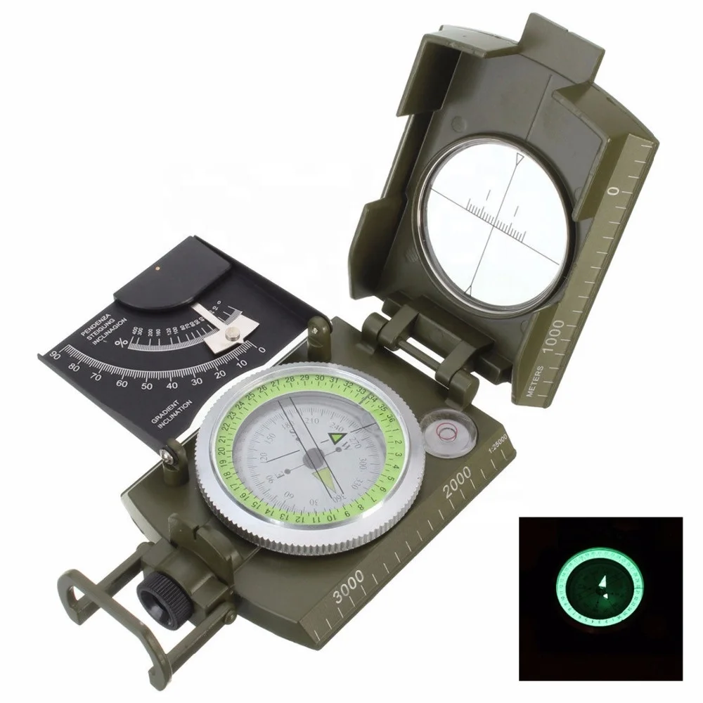 

Outdoor Hunting Multi-Function Survival Metal Sighting Compass Hiking Compass Camping Navigation Equipment Compass