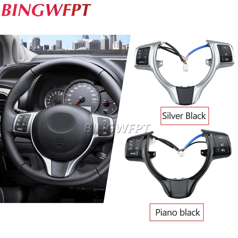 Premier Quality Steering Wheel Switches buttons for Toyota Vitz 2012-2014 / Yaris 2012-2017 car-styling 84250-0D020-B0