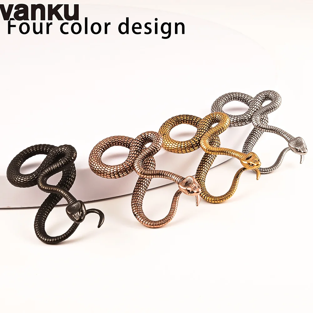 Vanku 2PCS New Cool Snake Hanging Ear Weights Earrings Stretcher Gauges Plugs Expander Fashion Body Piercer Jewelry