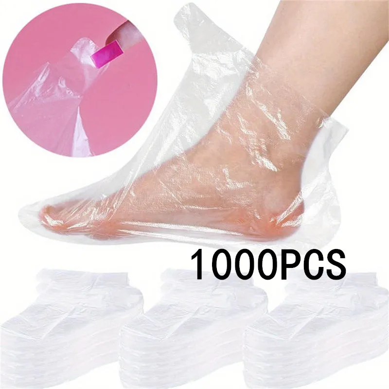 100/200/1000PCS Transprent Disposable Foot Bags Detox SPA Covers Pedicure Prevent Infection Remove Chapped Foot Care Tools Bath