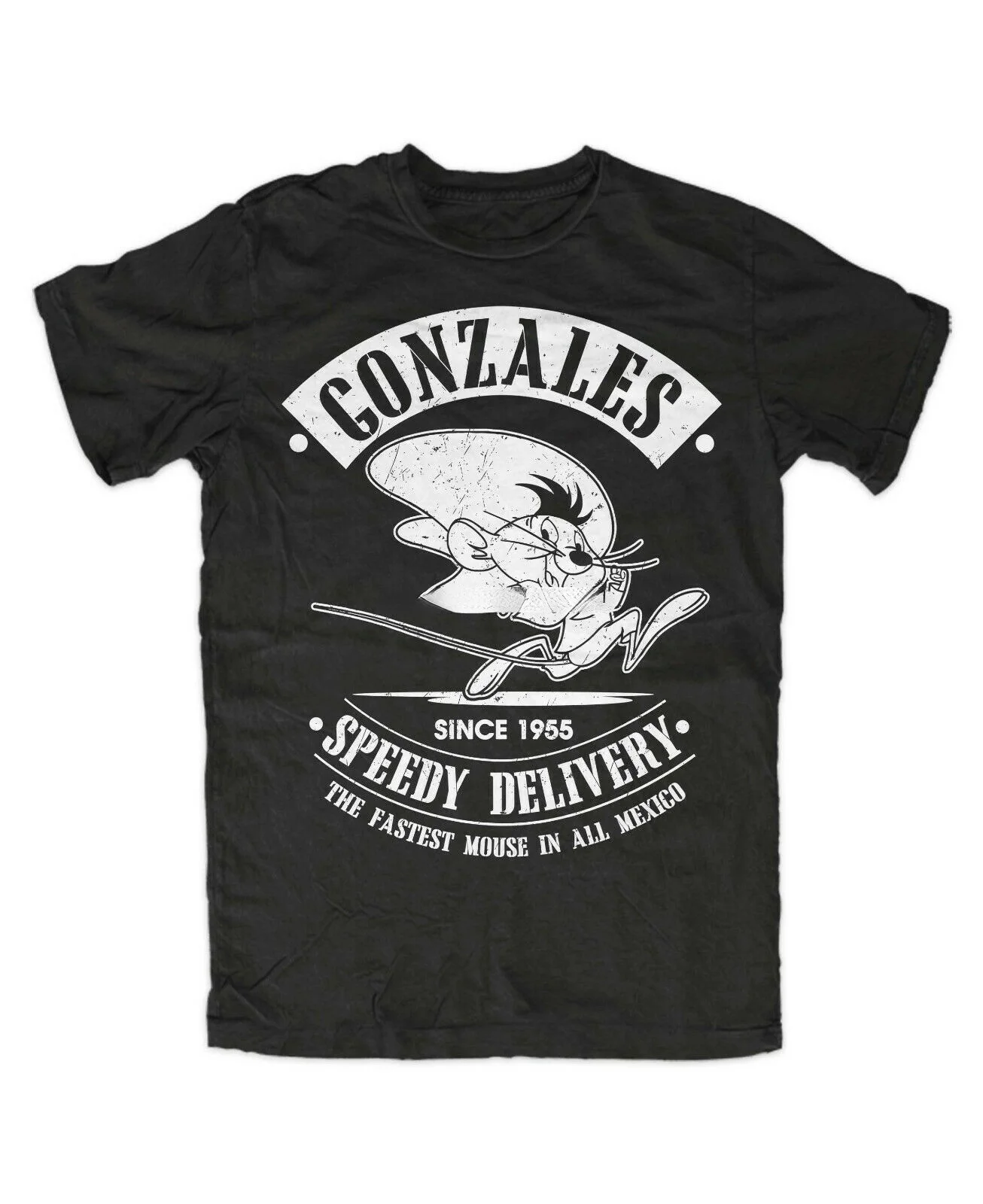 Speedy Gonzales T-Shirt Black Cult fun Oldschool TV Mouse Mexico Arriba