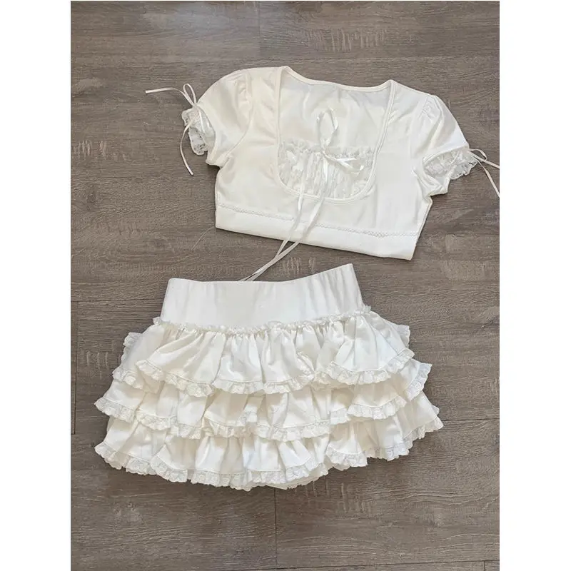 

Skirts Womens Gingham Poplin Layered A-line Schoolgirls Weekend Outing Cute Pastel Spring Picnic Youth College Student Fashion