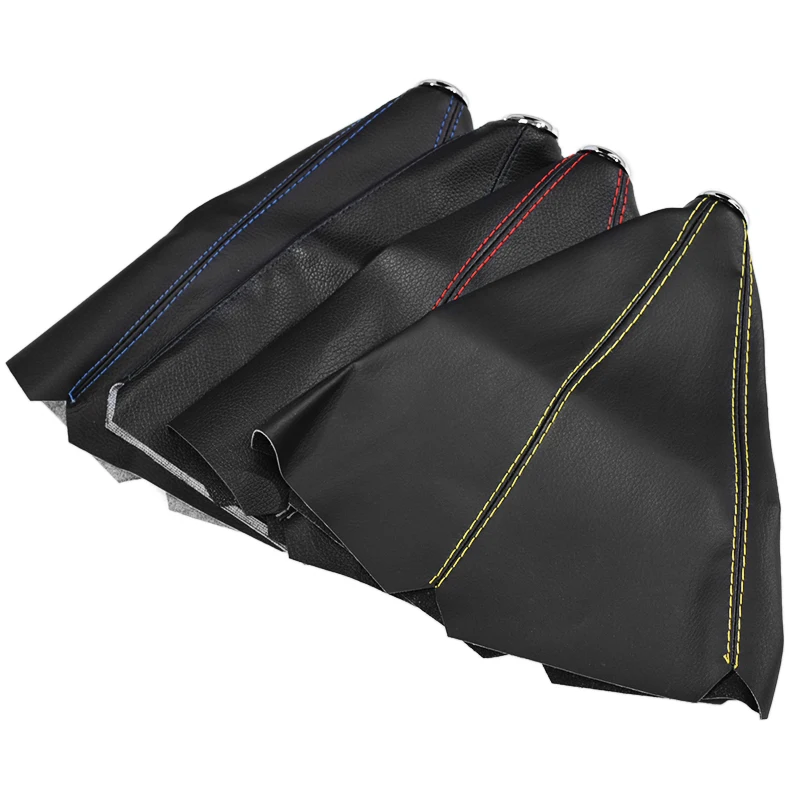 PVC Universal PU Leather Car Gear Shift Collars Carbon Fiber Auto Car Manual Stick Shifter Knob Gear Shift Boot Cover Gaiter