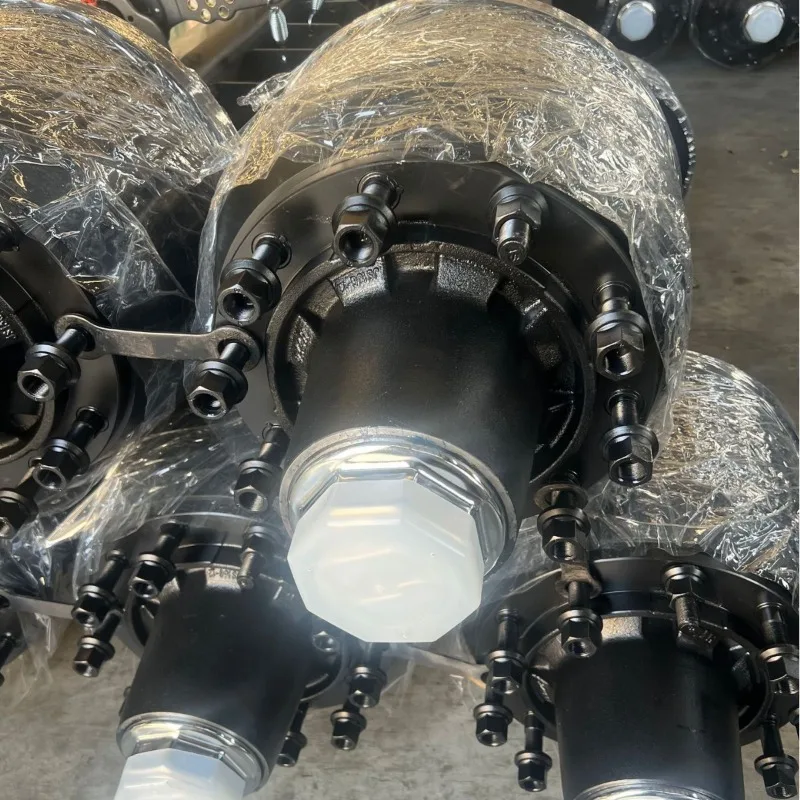 Conjunto de eixo semi-reboque, eixo alemão 12T14T, eixo de reboque, conjunto de eixo de caminhão