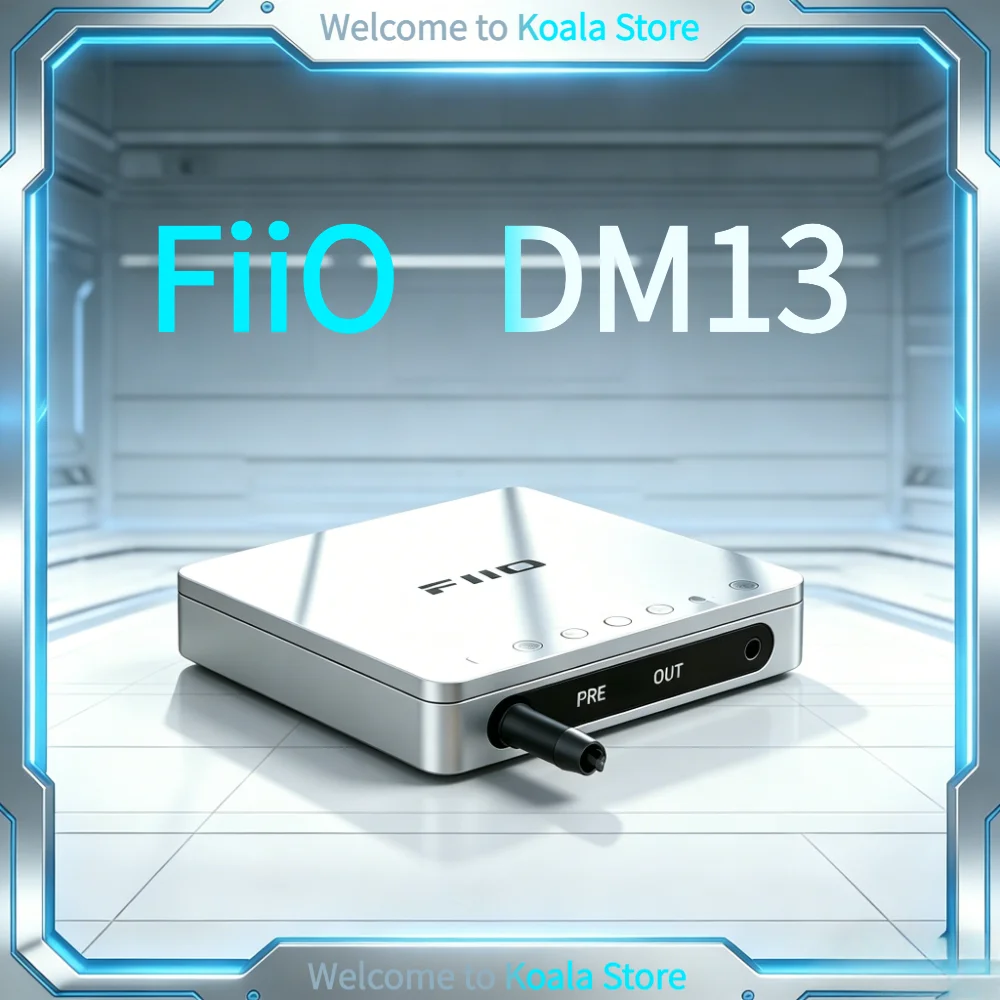 Reproductor de CD Portátil FiiO DM13, Reproductor de Audio HiFi Bluetooth, DAC Dual CS43198, Salida Balanceada de 4.4mm, Salida Digital Óptica Coaxial, USB
