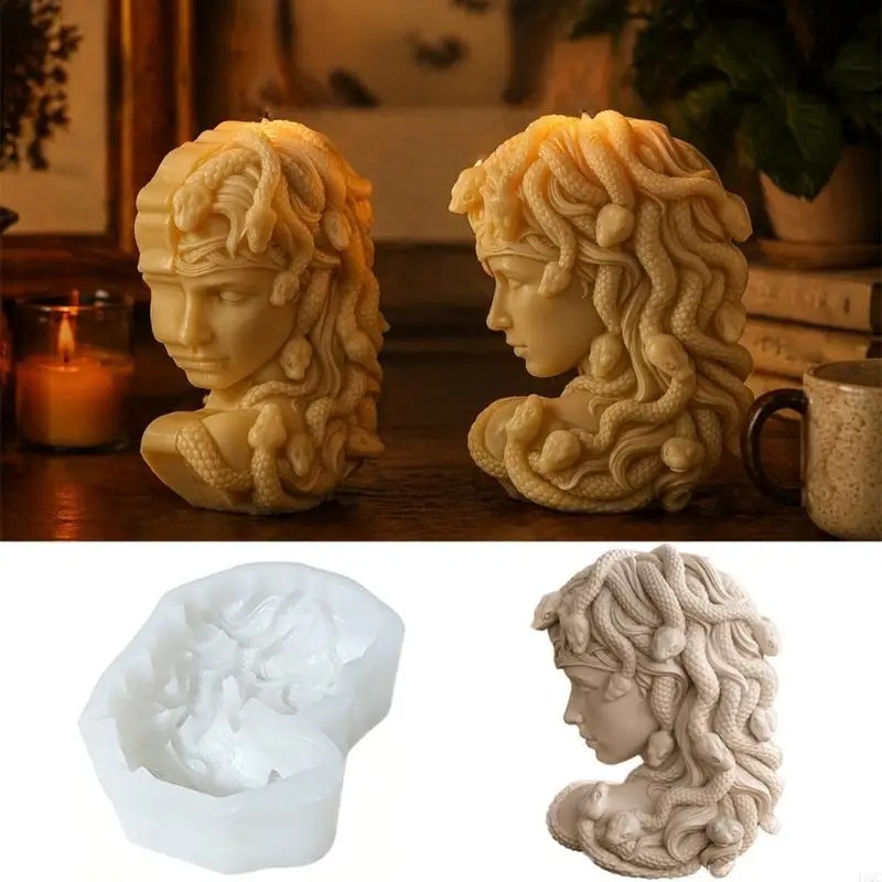Delicate Medusa Design Silicone Mold Great For Artistic Resin Projects 