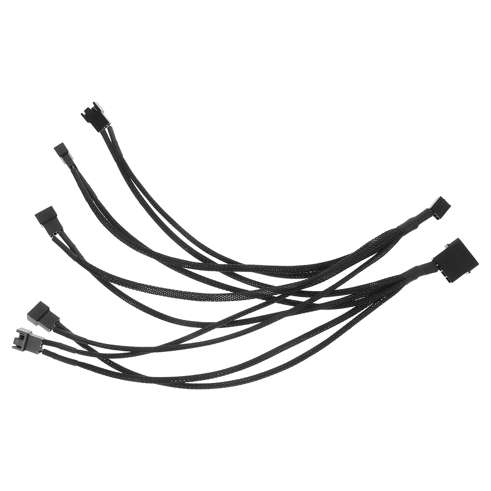 

Computer Fan Splitter Cable 1-to-4 Fan Hub Adapter for Desktop Cooling Efficient Airflow Cable Management