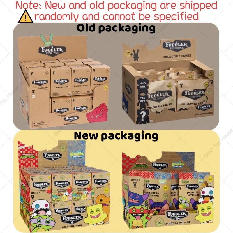 الأصلي Fuggler مضحك القبيح الأسنان وحوش الشكل اللعب سلاسل المفاتيح Kawaii Fugglers الكرتون البلاستيكية تمثال حلقات المفاتيح نموذج الدمى هدية